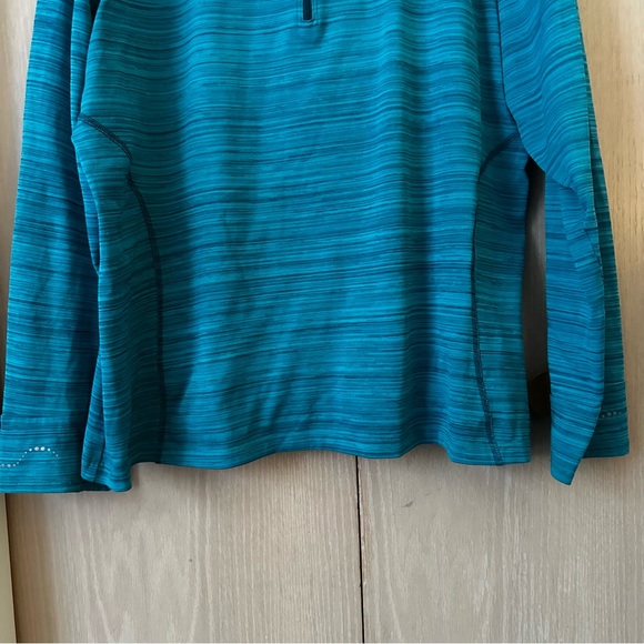 REI Teal Striped Pullover Hoodie - Picture 3 of 9